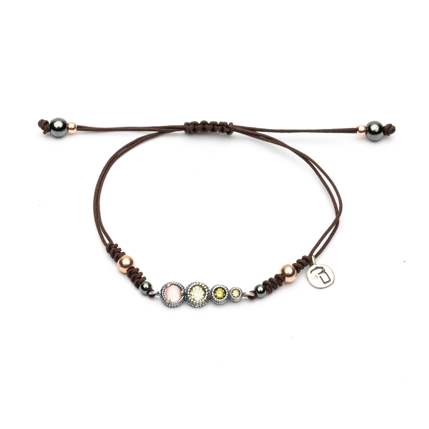 Pulsera Plata Macramé