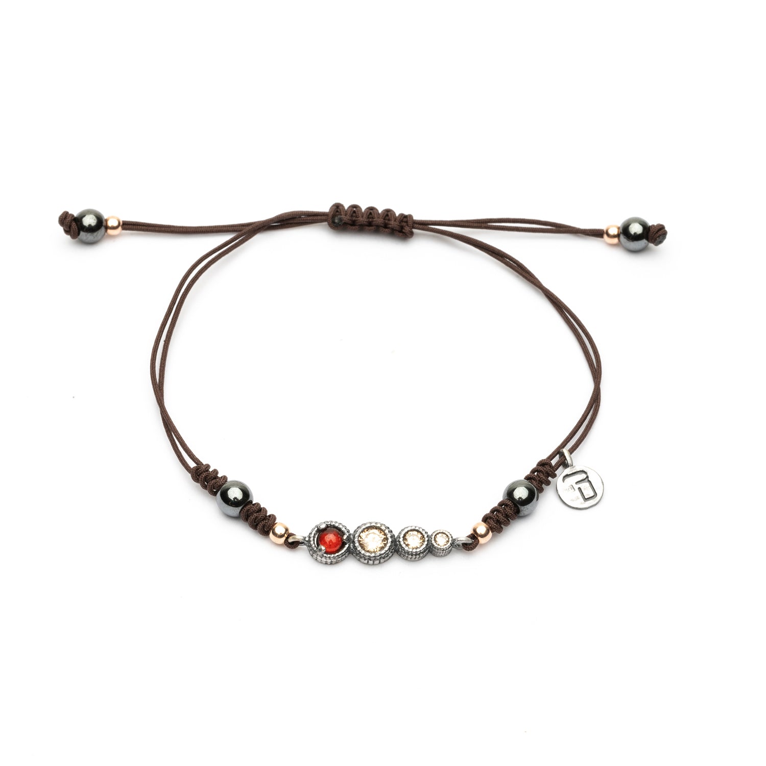 Pulsera Plata Macramé