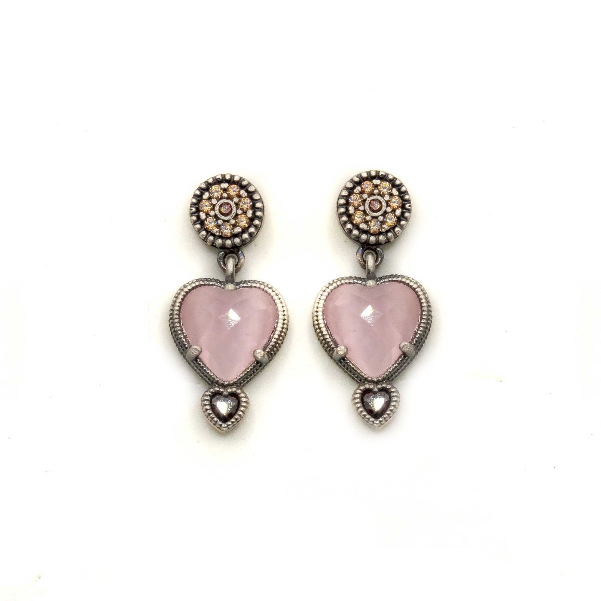 Pendientes Plata Corazón