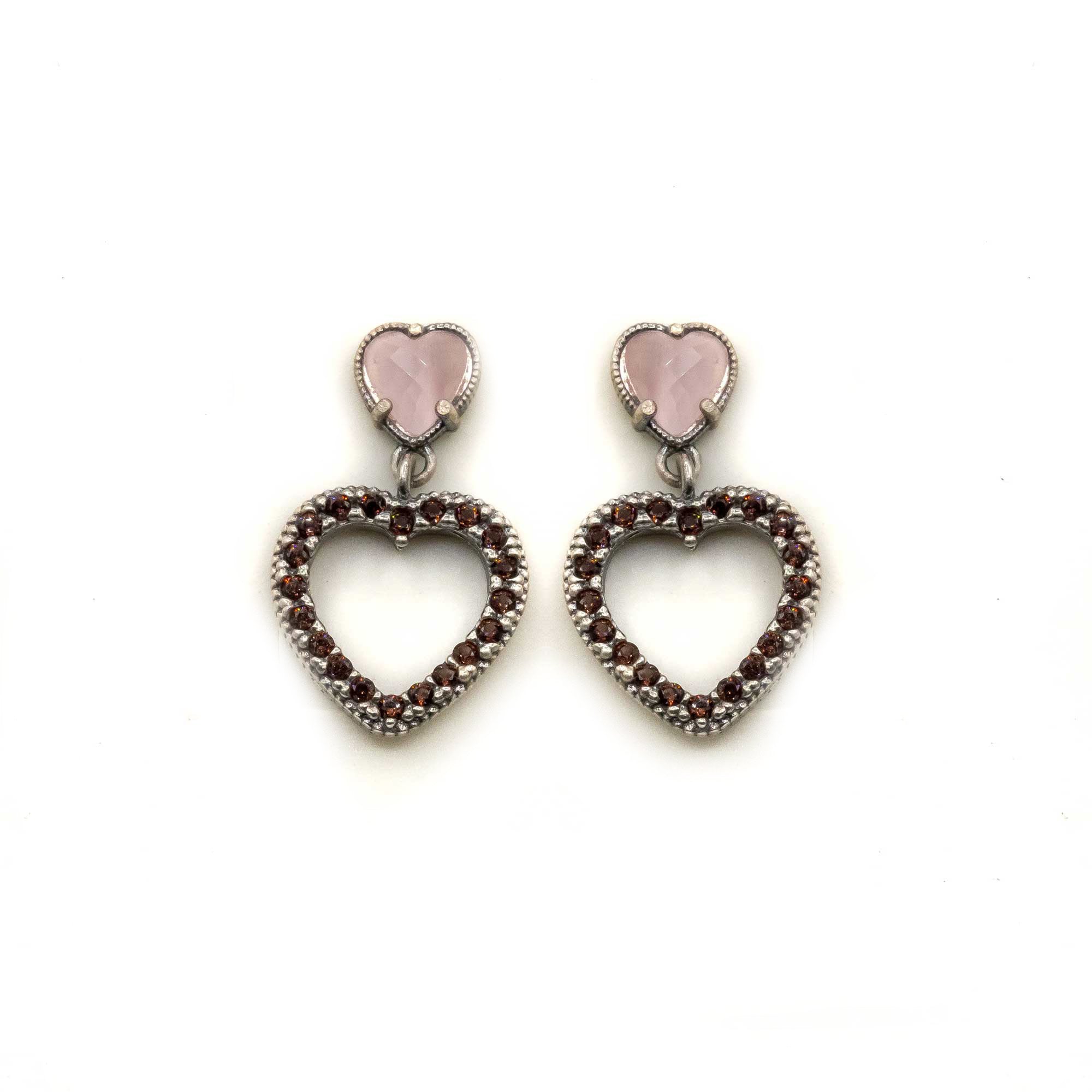 Pendientes Plata Corazón