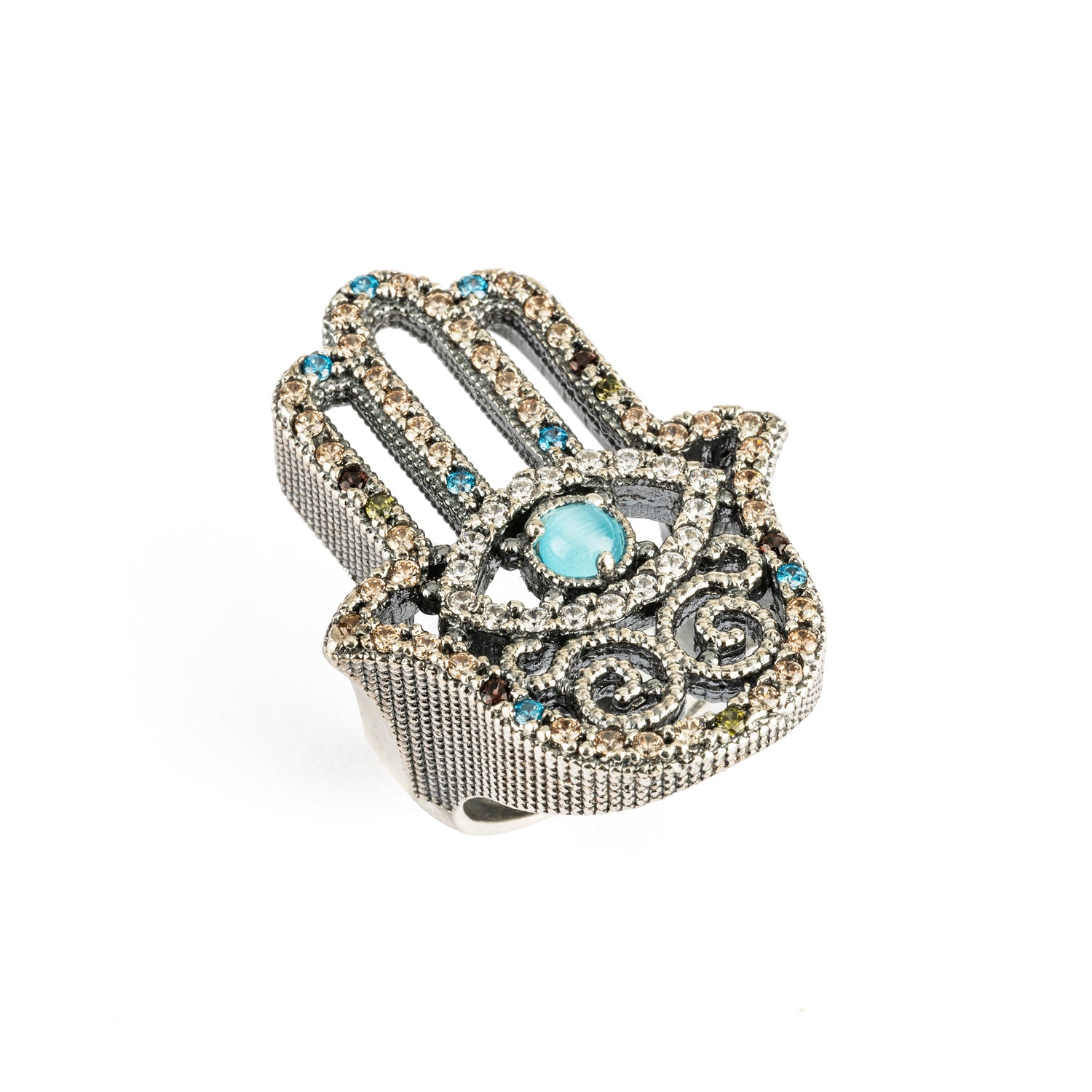 Anillo plata fátima grande