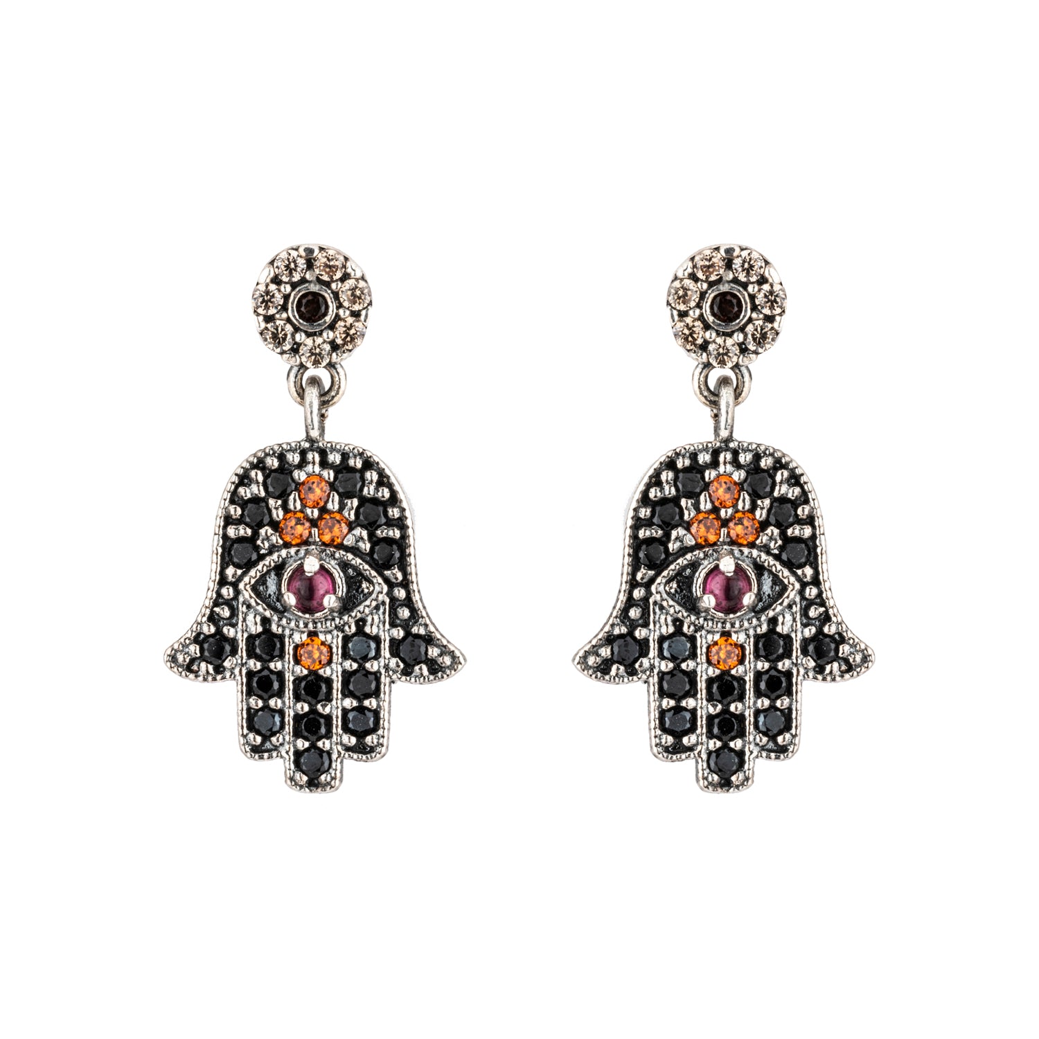 Pendientes plata fátima