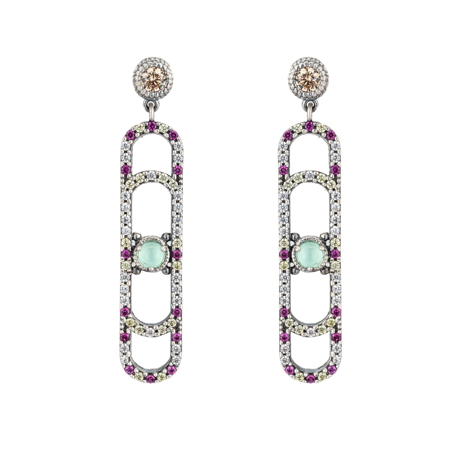 Pendientes plata fátima