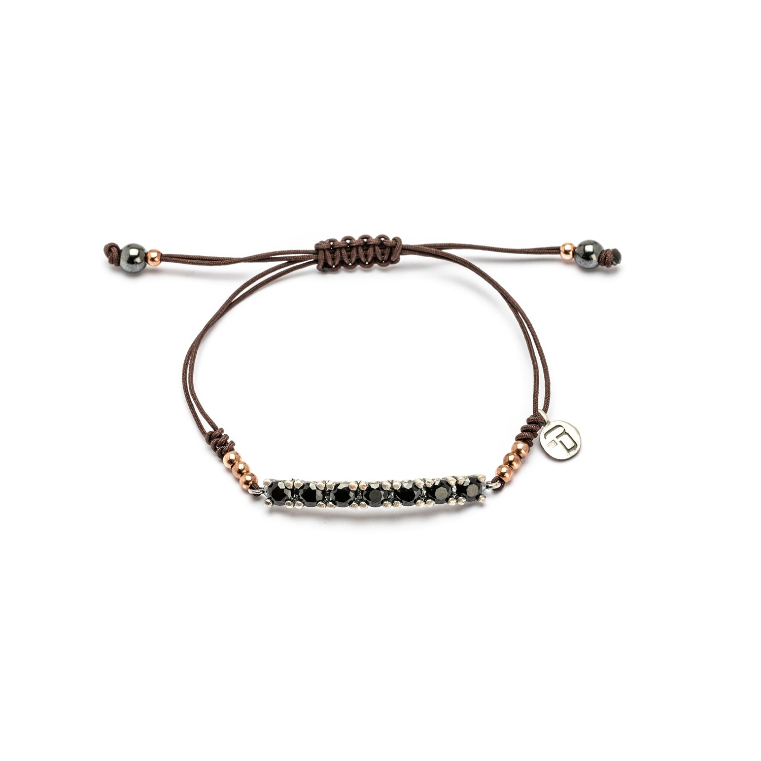 Pulsera Macramé Plata Circonitas