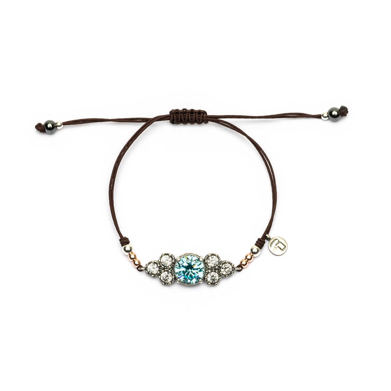 Pulsera macramé circonita