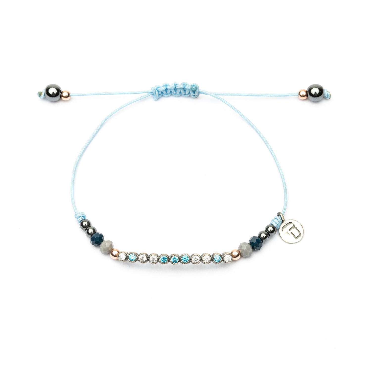 Pulsera Plata Macramé Tira Circonitas