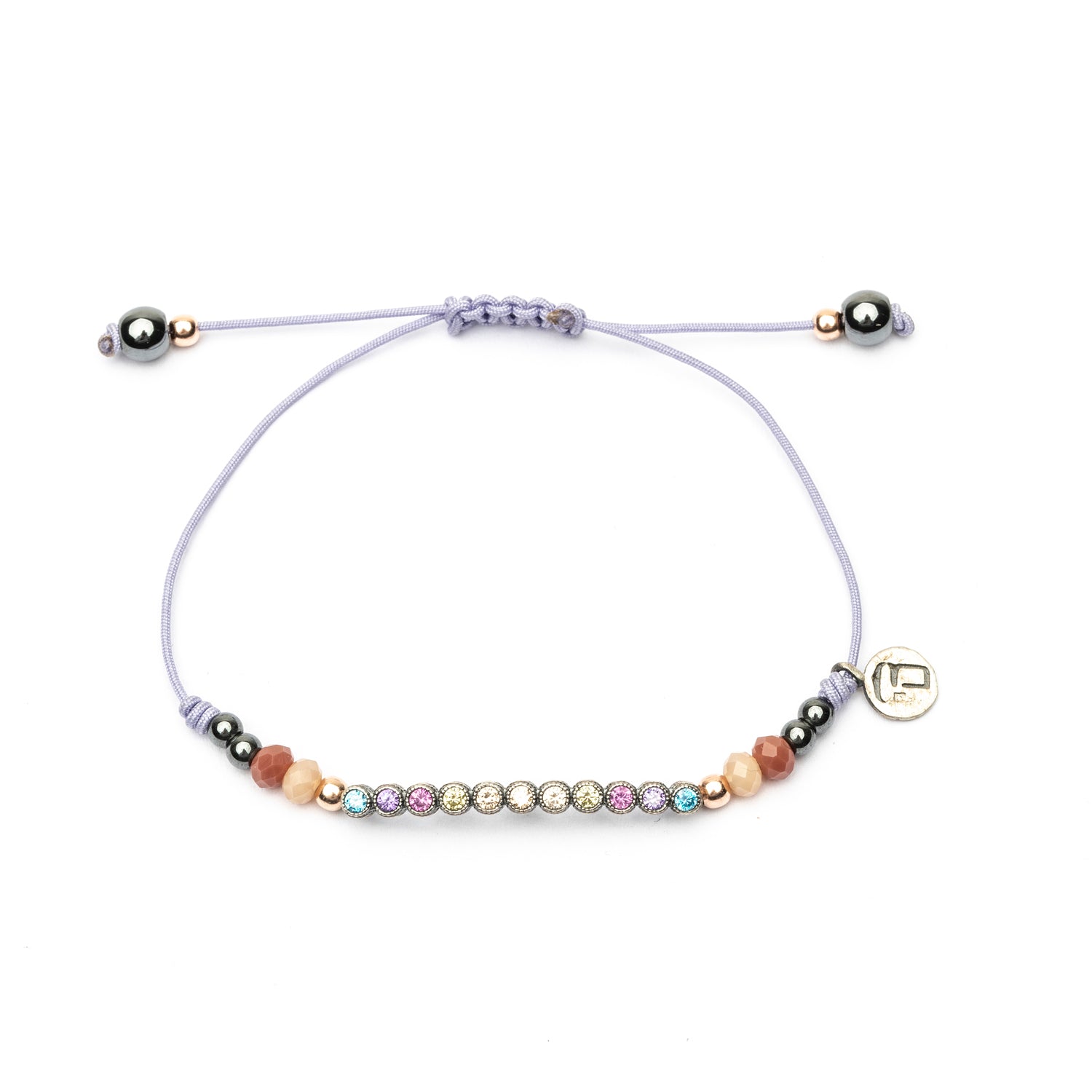 Pulsera Plata Macramé Tira Circonitas