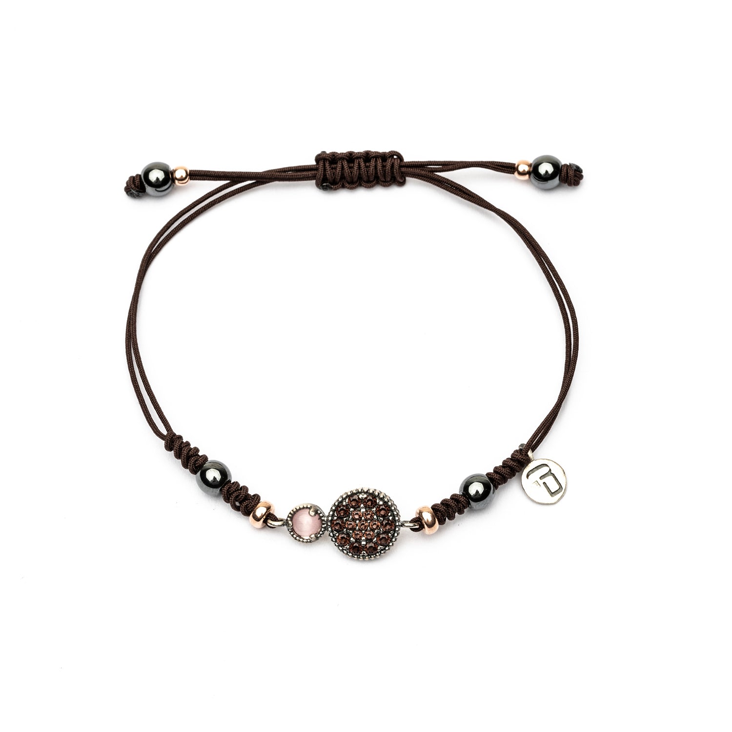 Pulsera Plata Macramé Pavé Criconitas