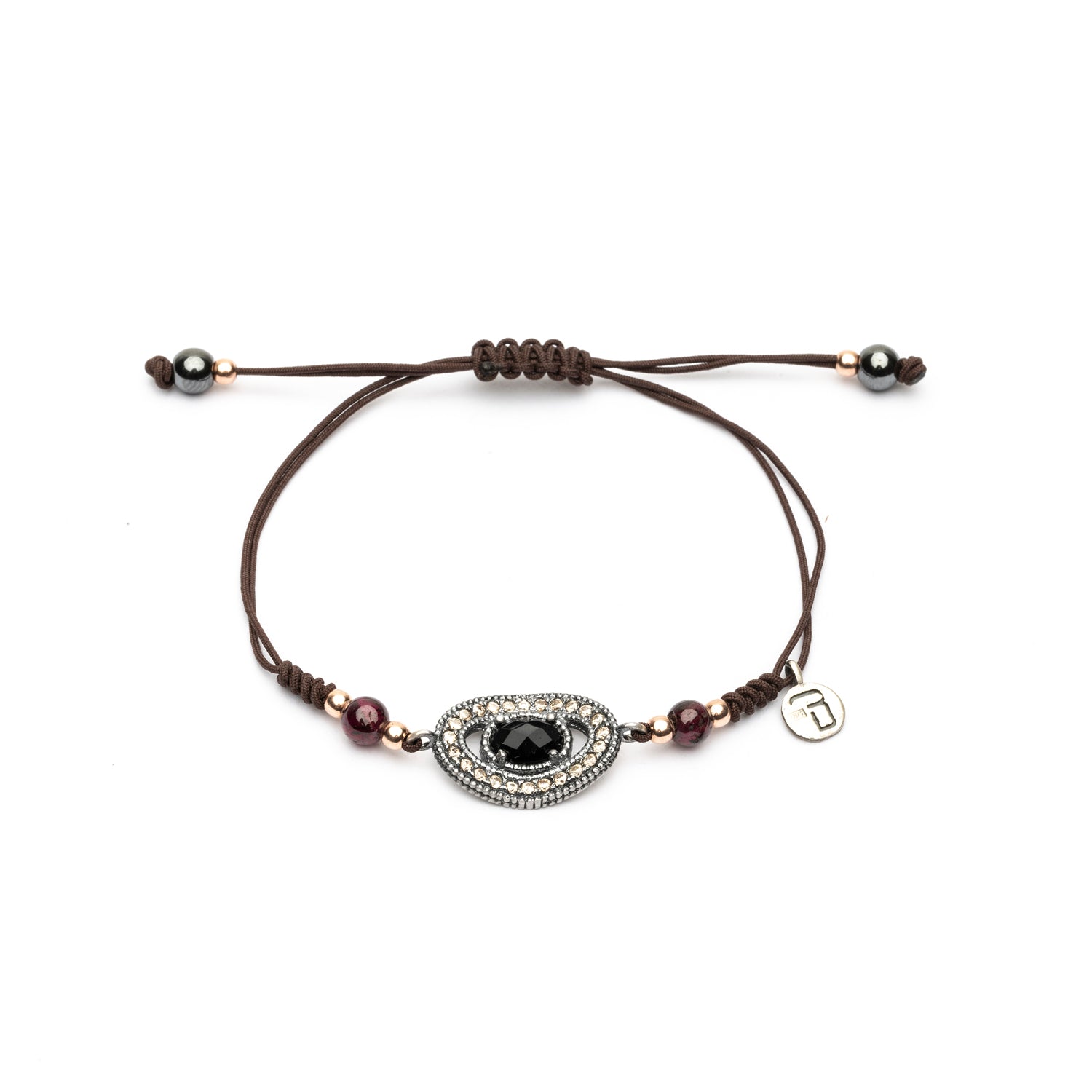 Pulsera Plata Macramé Orla Circonitas