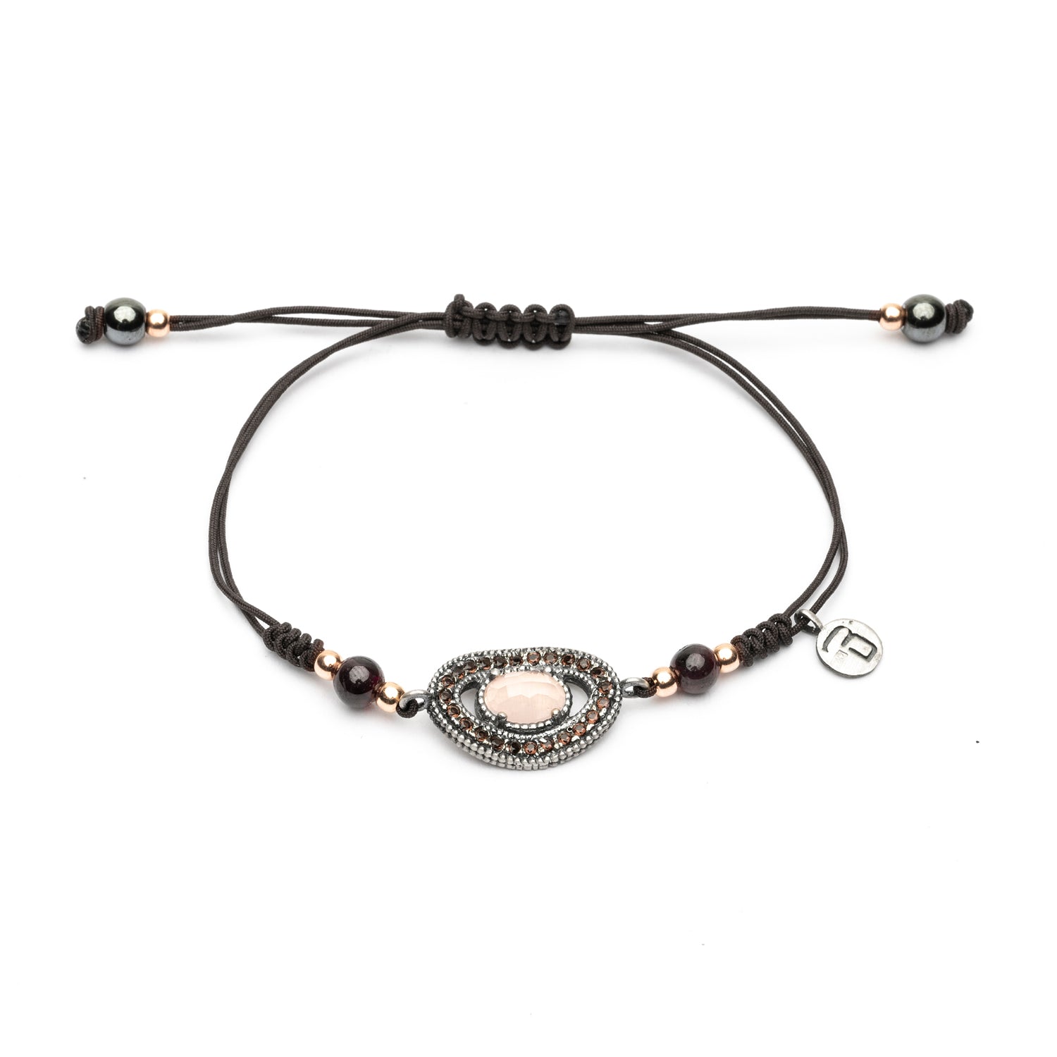 Pulsera Plata Macramé Orla Circonitas