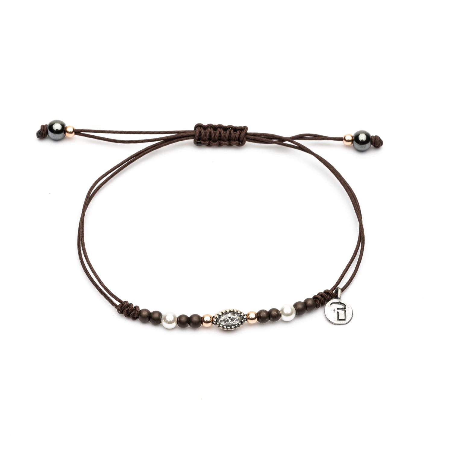 Pulsera Plata Macramé