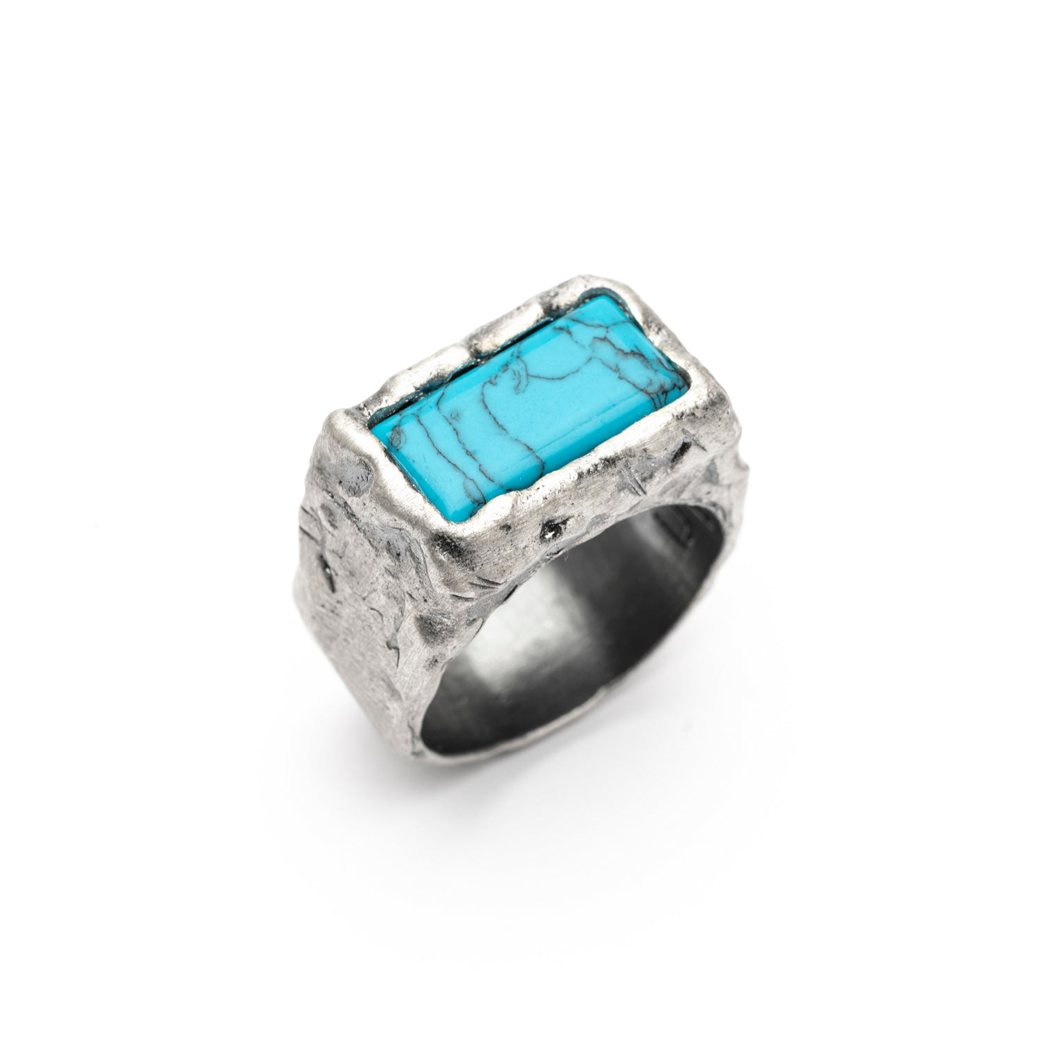 Anillo Plata Rectangular