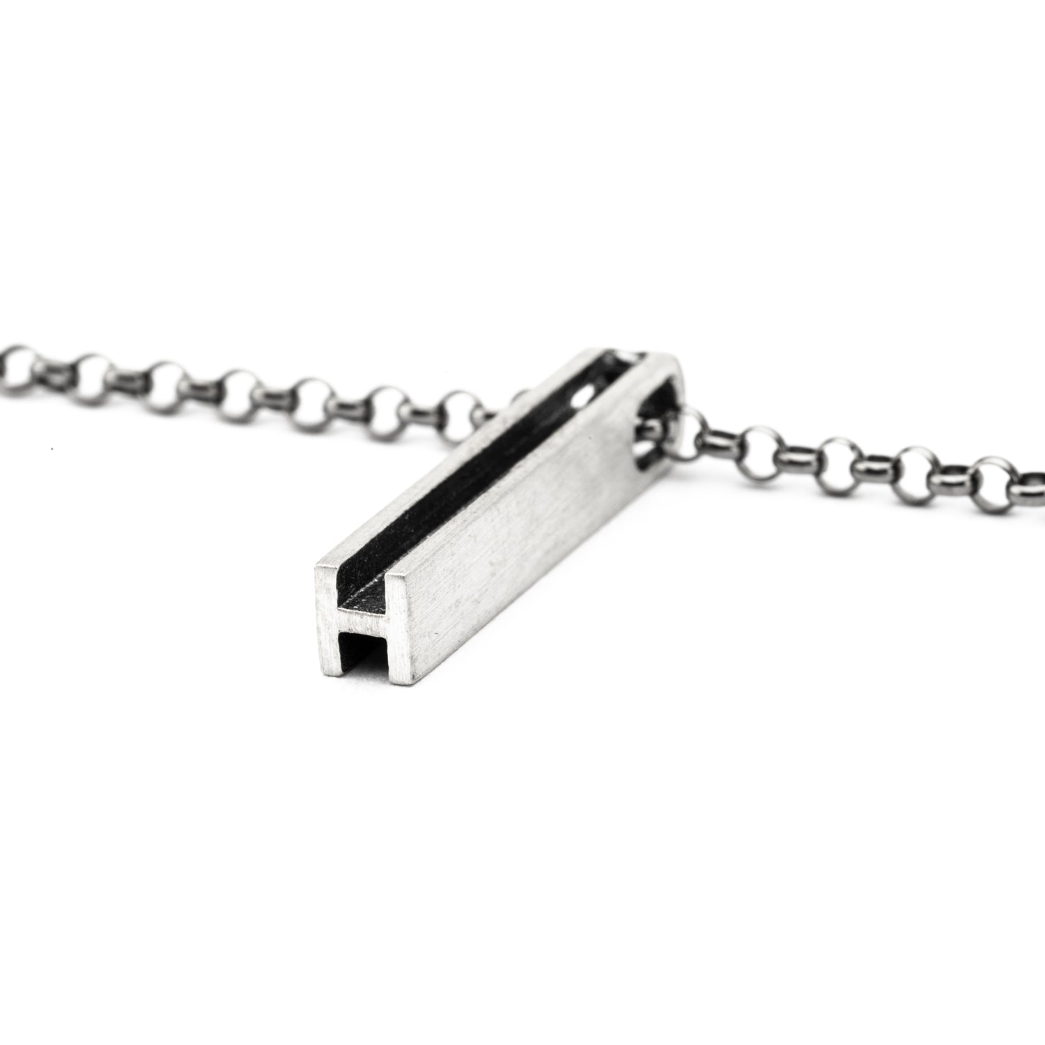 Colgante Plata Largo Mensaje Secreto