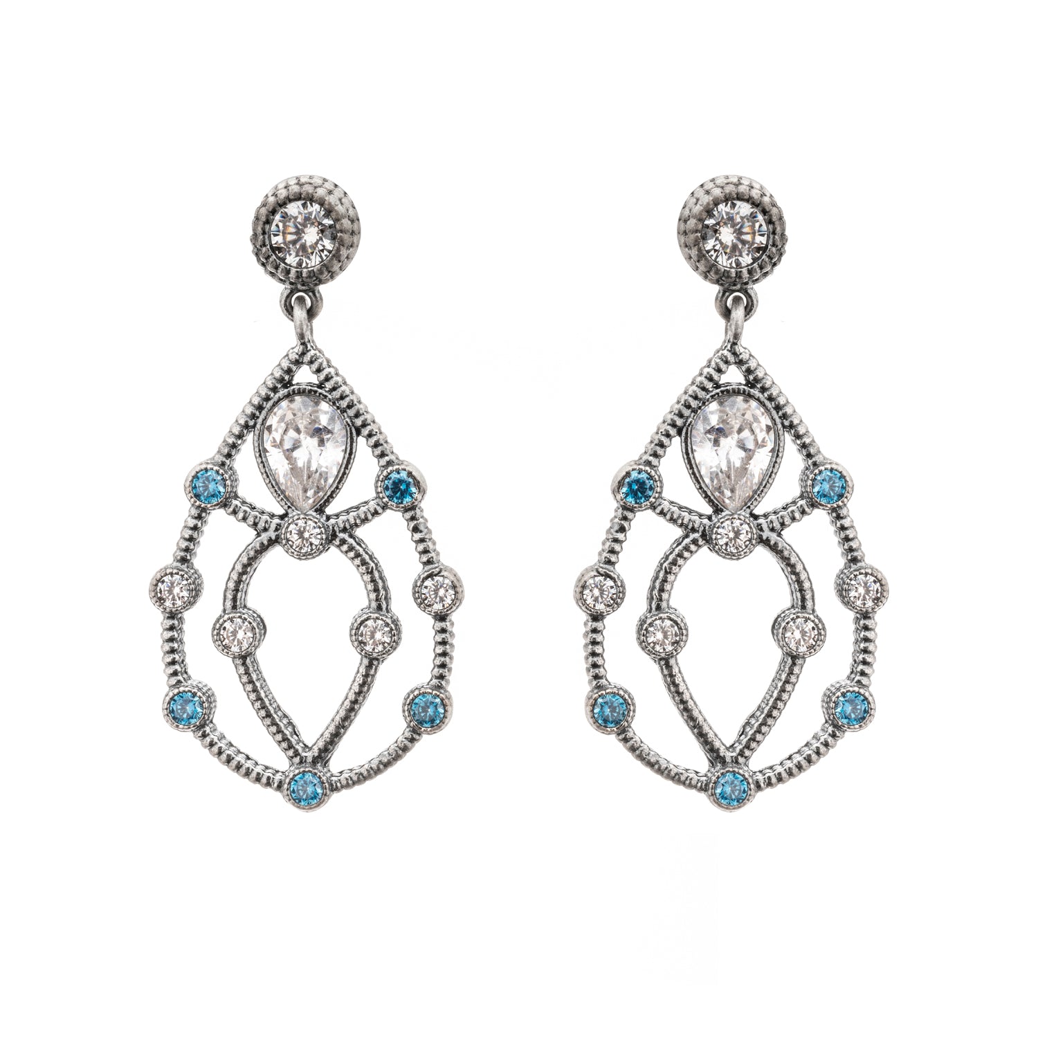Pendientes Plata Gota con Figuras