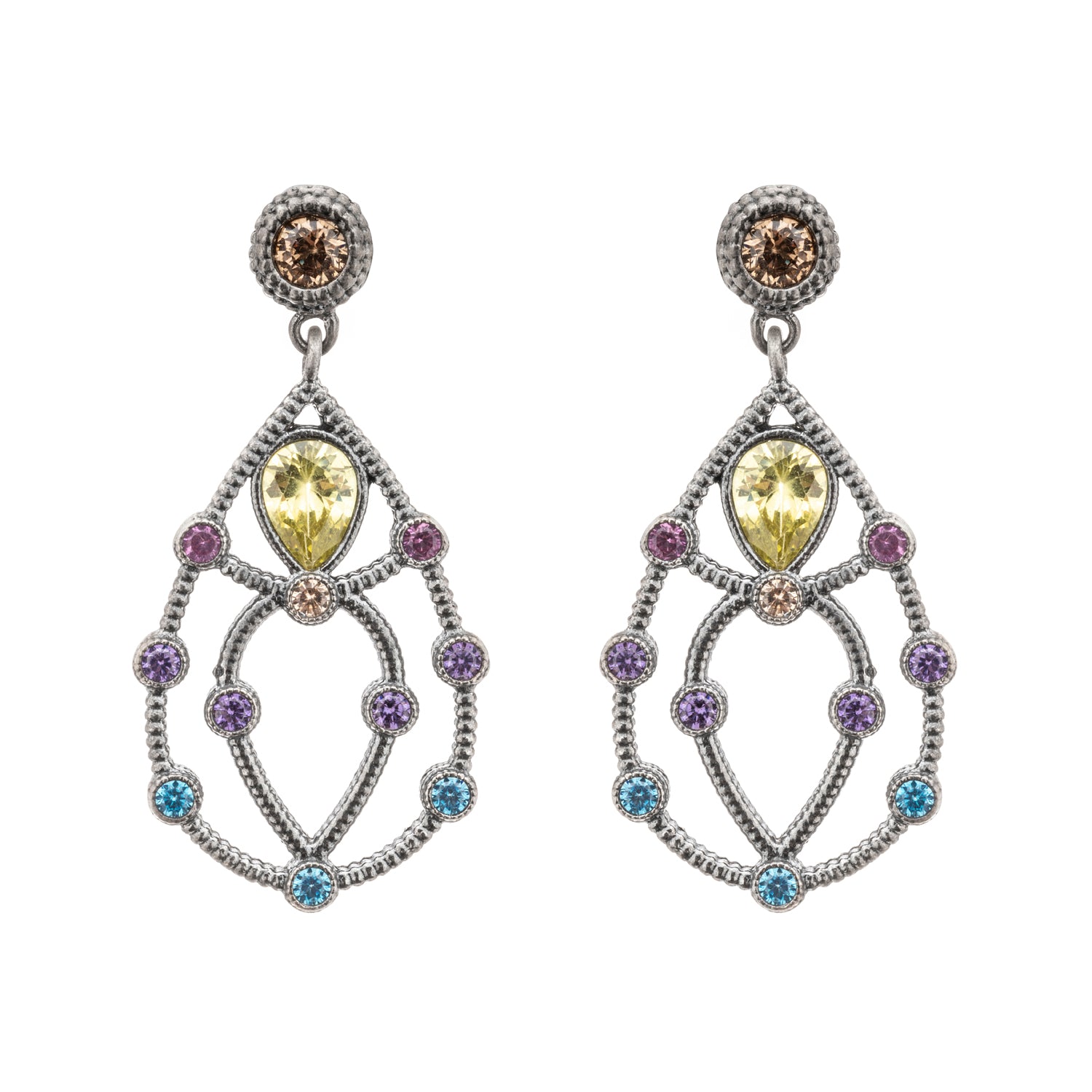 Pendientes Plata Gota con Figuras