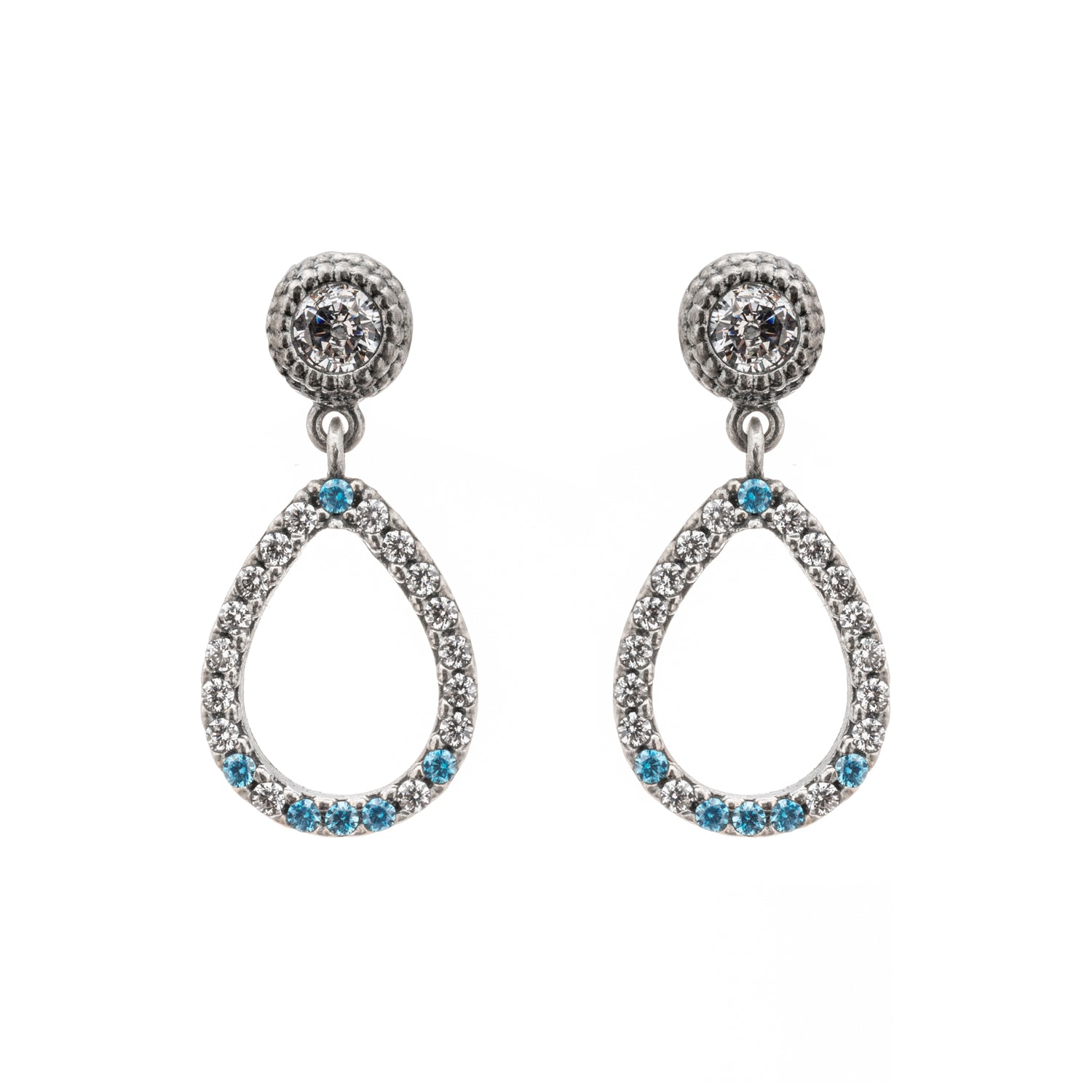 Pendientes Plata Gota