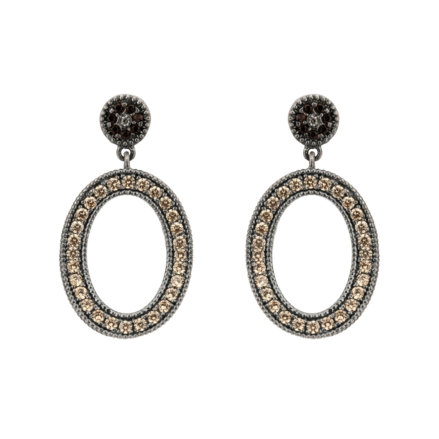 Pendientes Plata Aro Circonitas