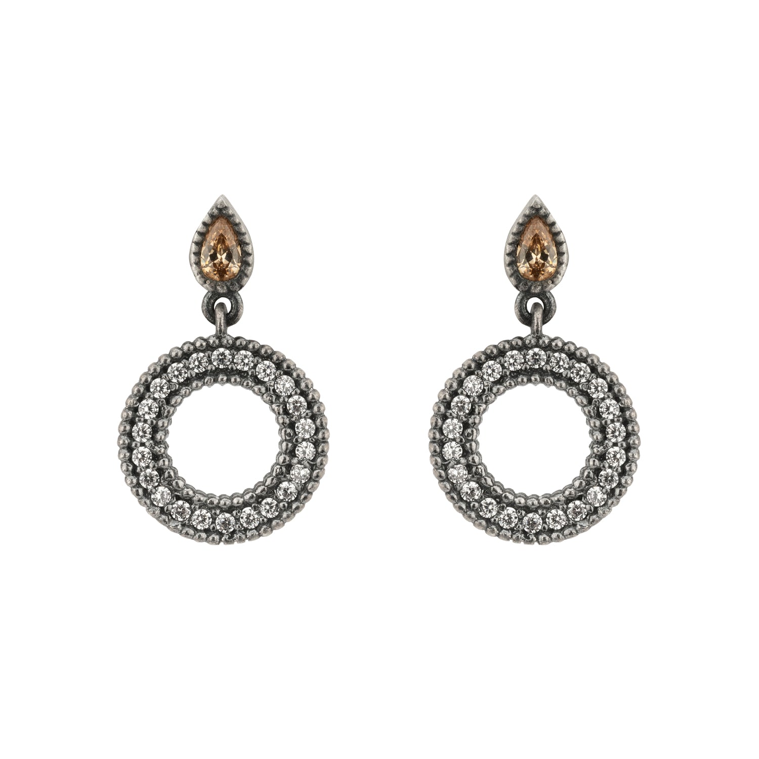 Pendientes Pequeño Plata Aro Ondulado