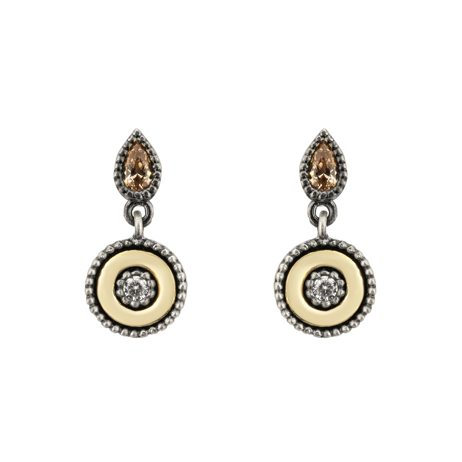 Pendientes Plata y Bronce