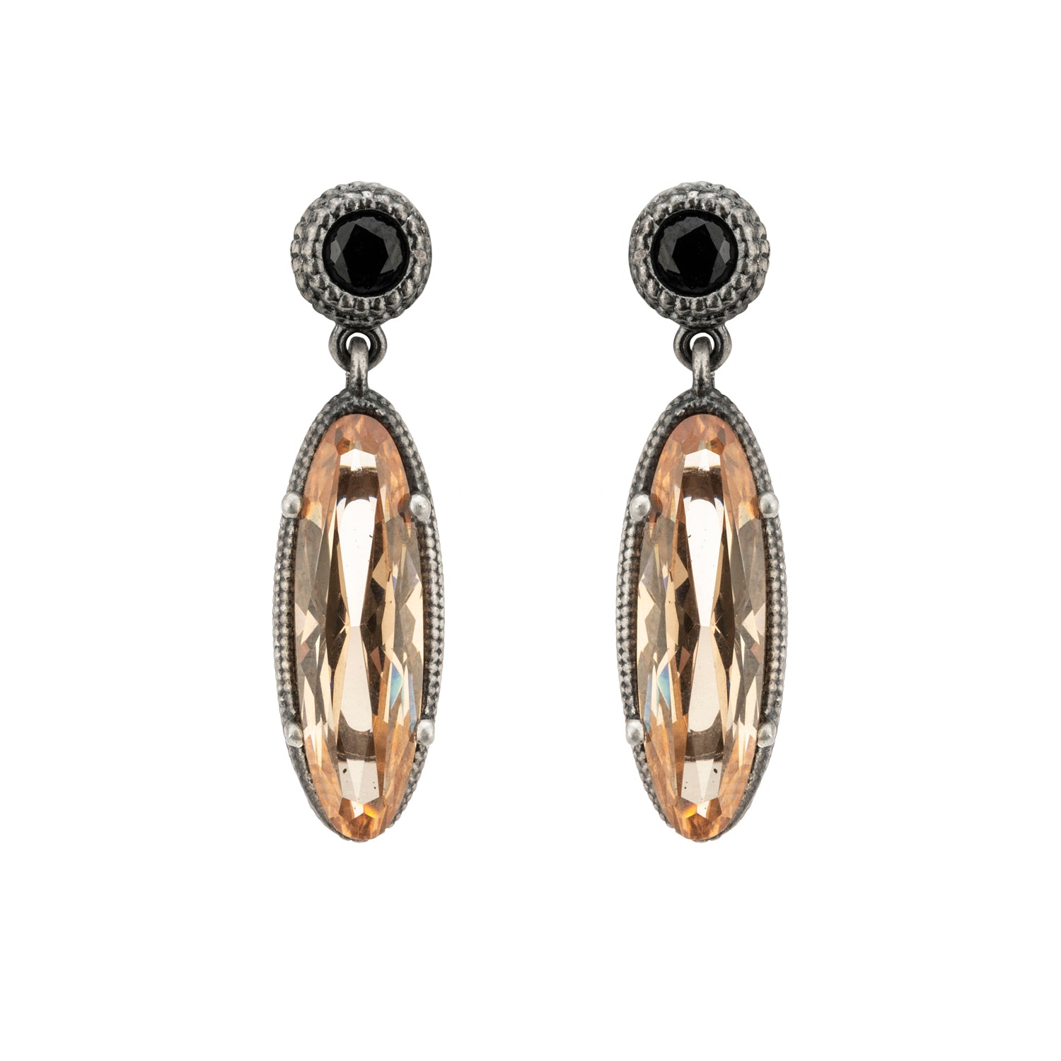 Pendientes Plata Circonita Oval