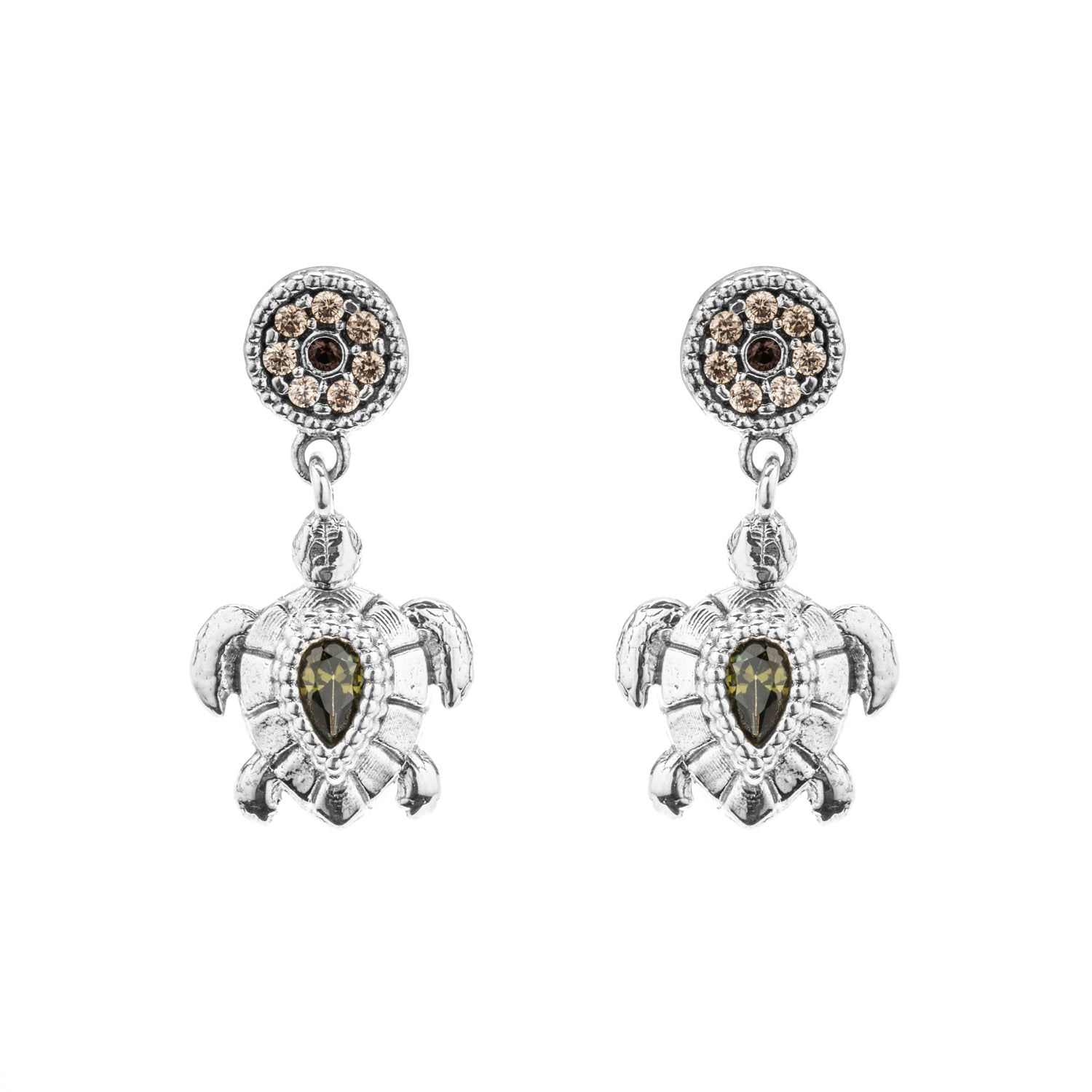 Pendientes Plata Tortuga Pequeña