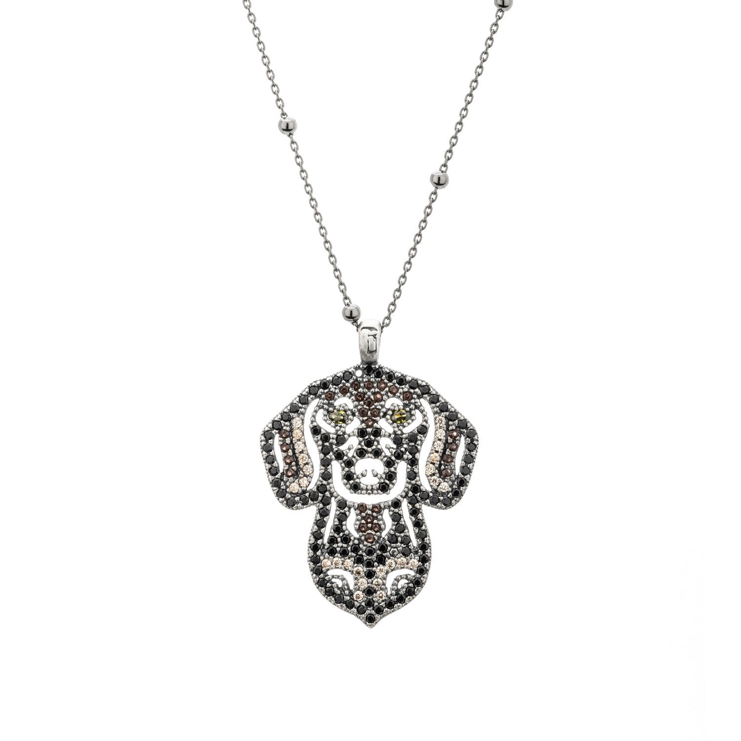 Colgante Plata Silueta Teckel