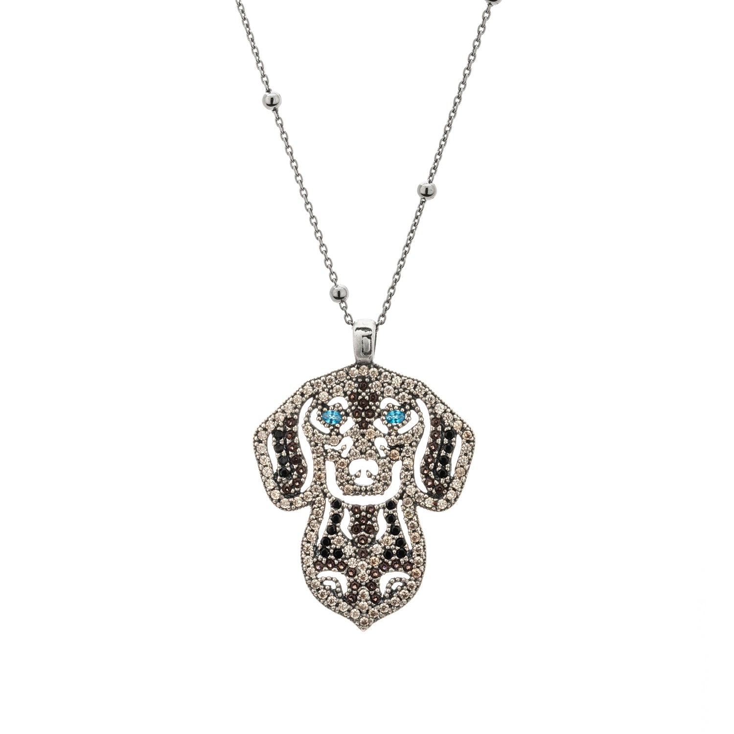 Colgante Plata Silueta Teckel
