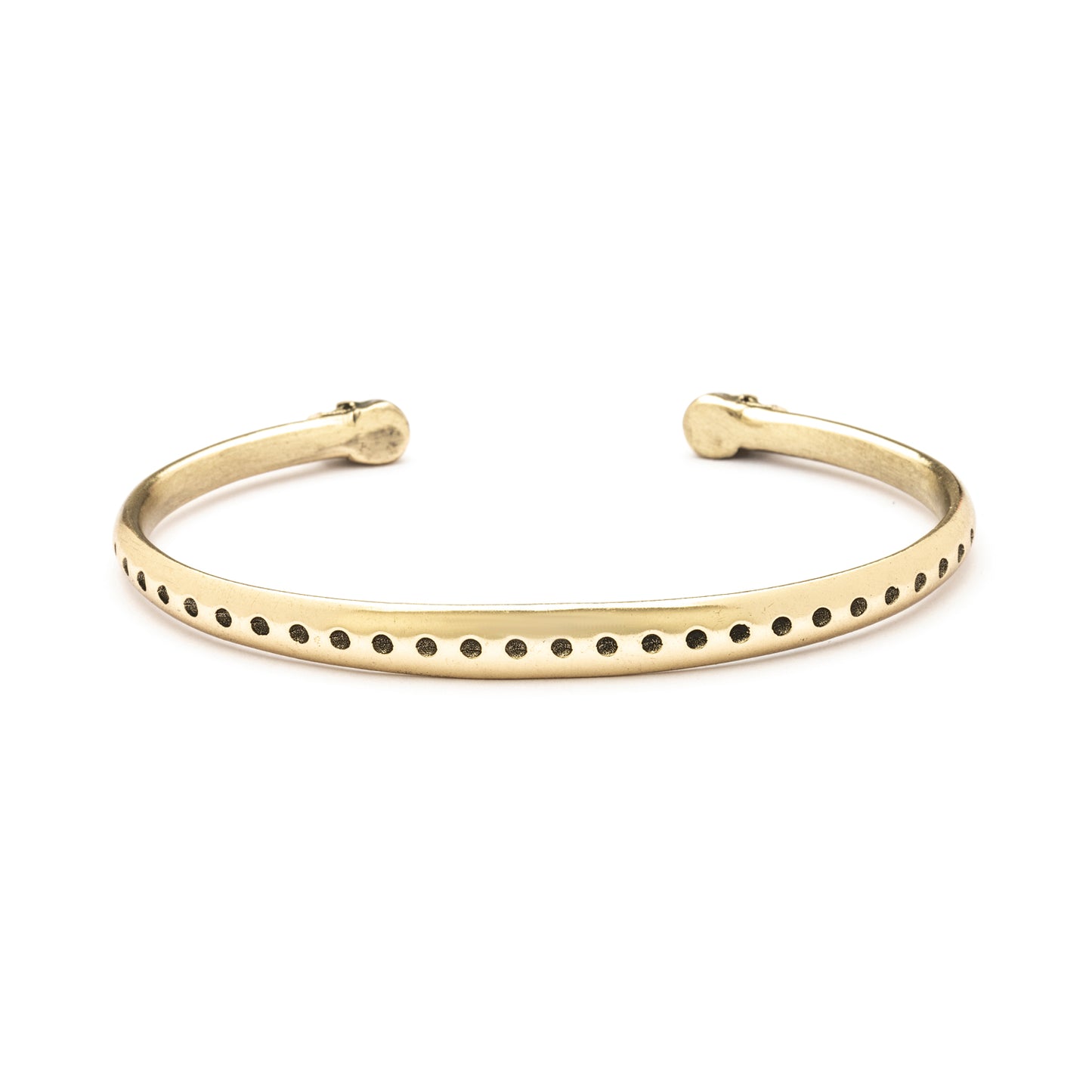 SKS284 PULSERA ESCLAVA ORO 1KT CALAVERAS - HOYUELOS