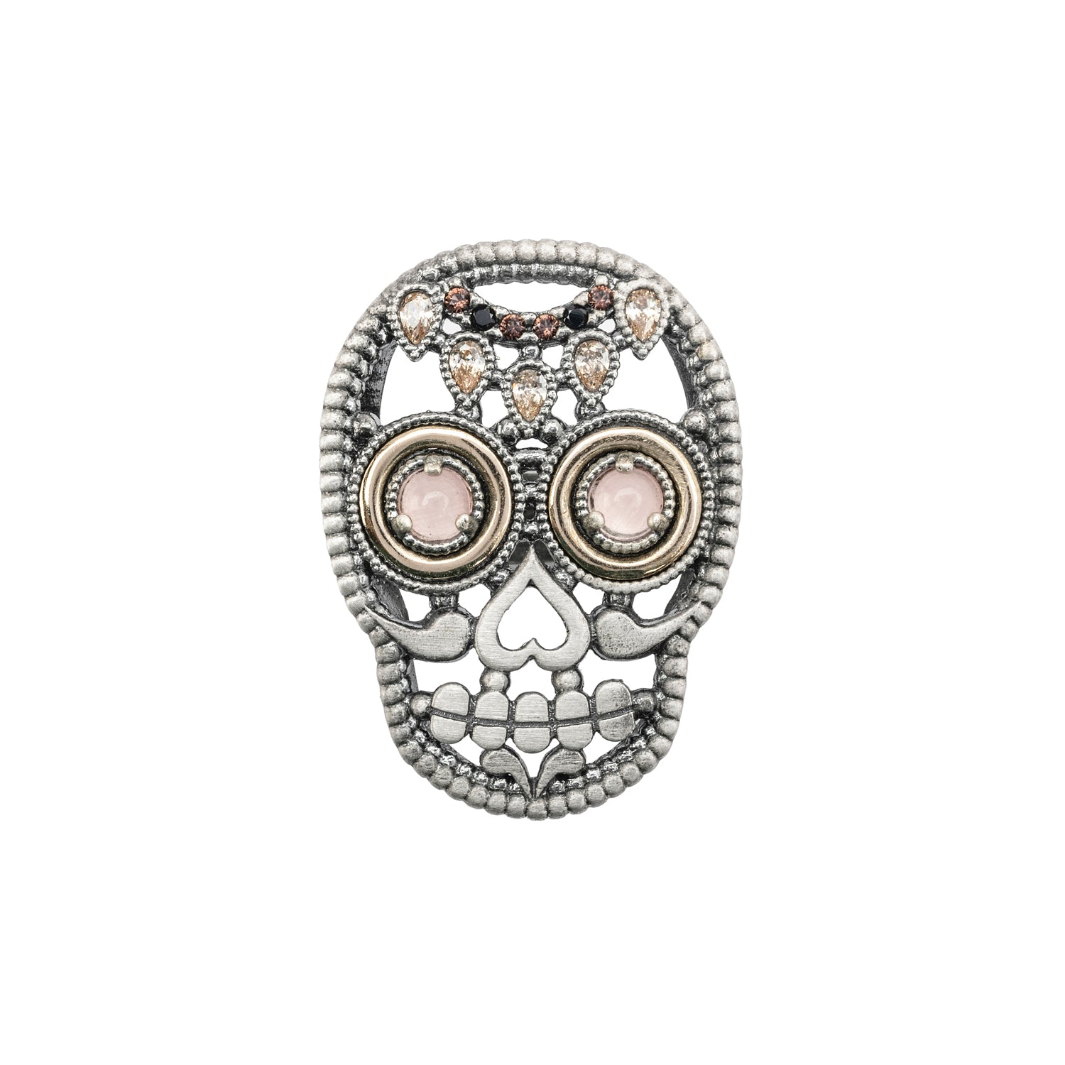 Anillo Calavera Grande Plata
