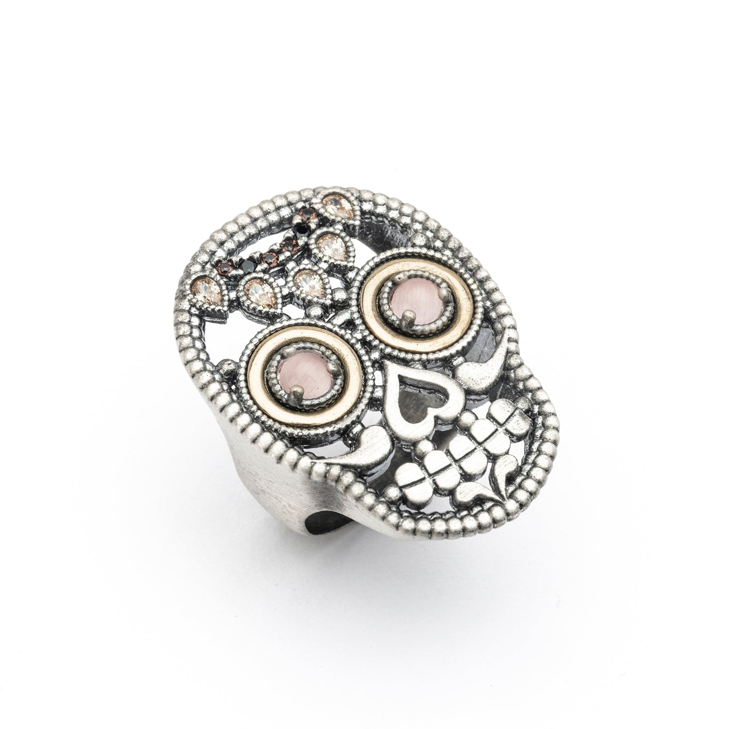 Anillo Calavera Grande Plata