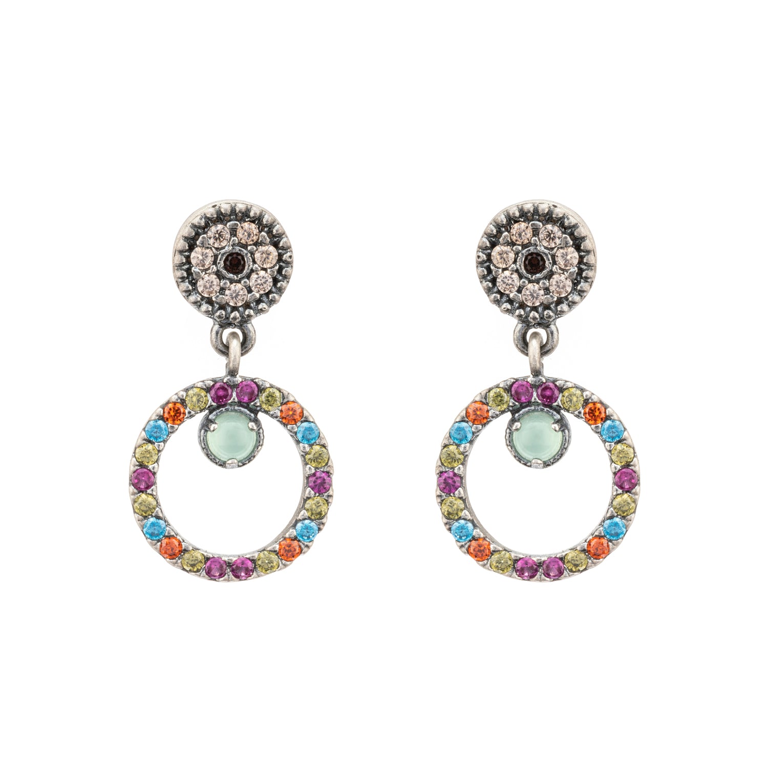 Pendientes Plata Skull