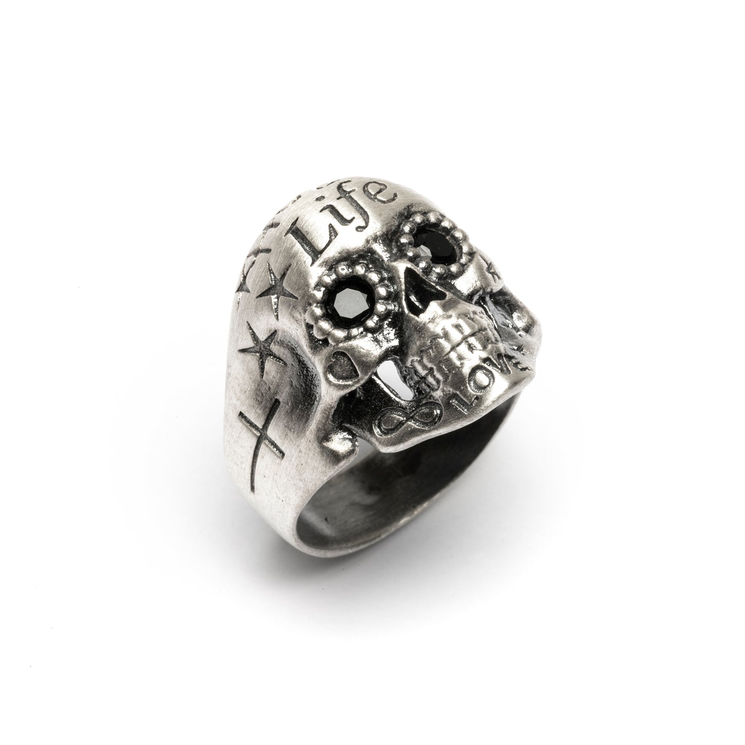 Anillo Calavera Life Plata Pequeño