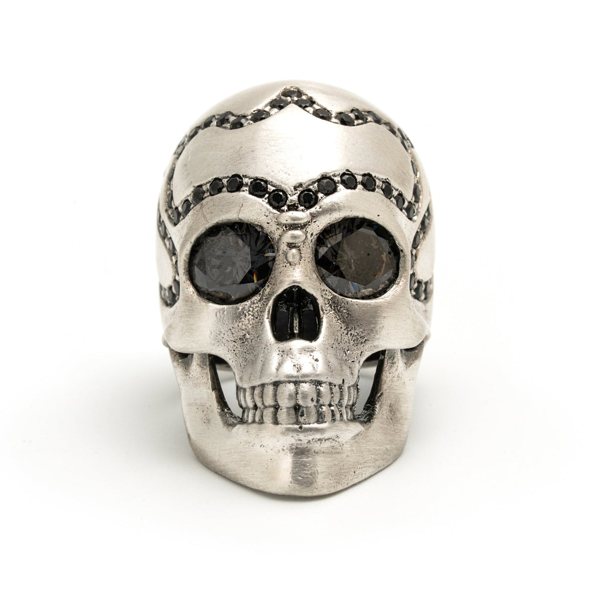 Anillo Calavera grande plata