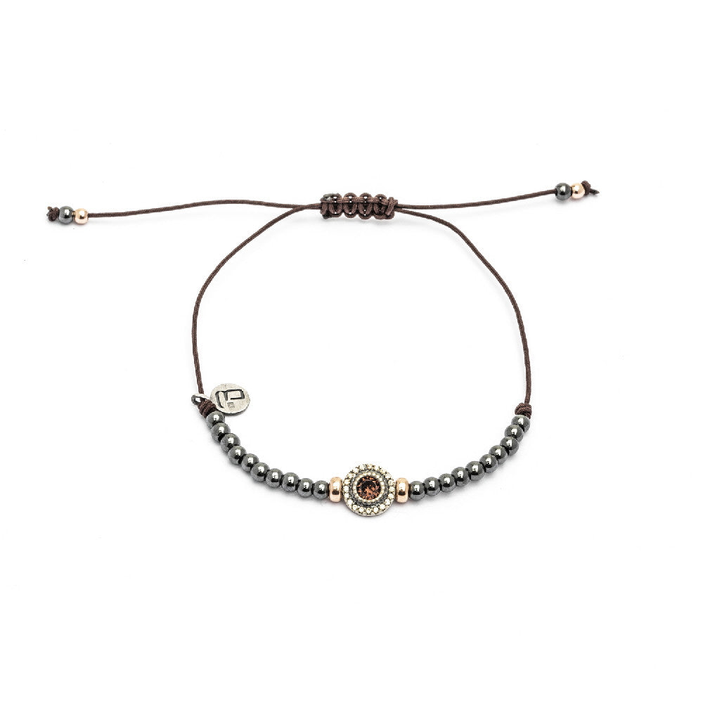 Pulsera plata macramé