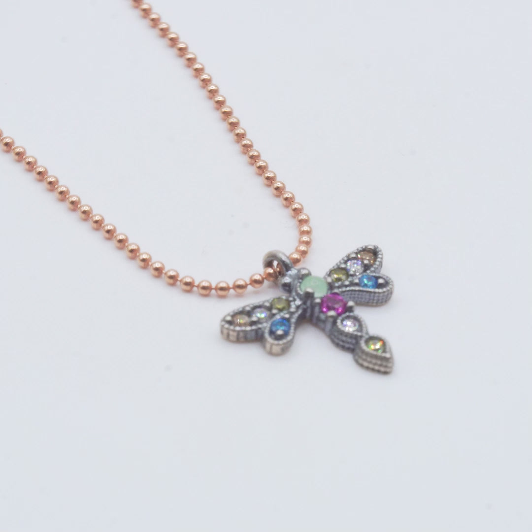 Colgante plata libélula mini