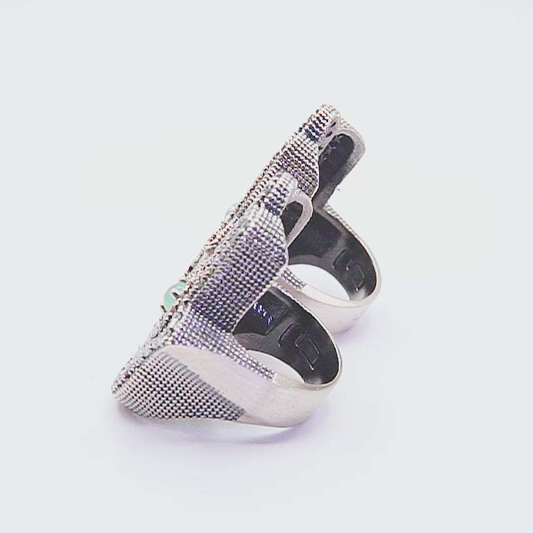 Anillo plata fátima grande
