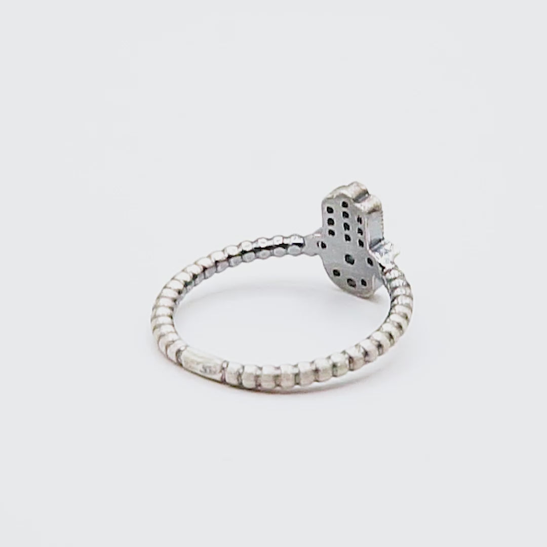 Anillo plata fátima mini