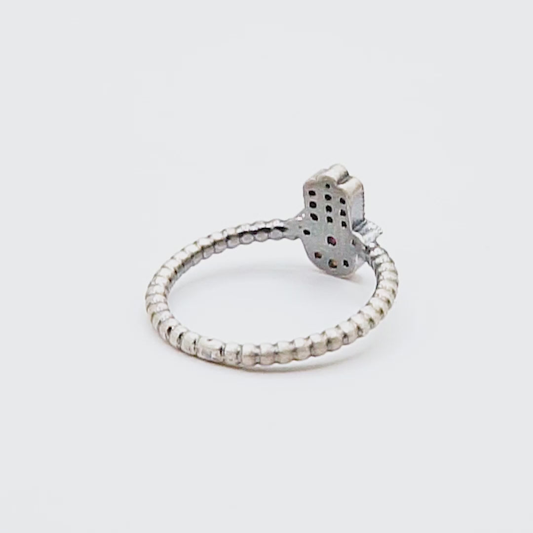 Anillo plata fátima mini