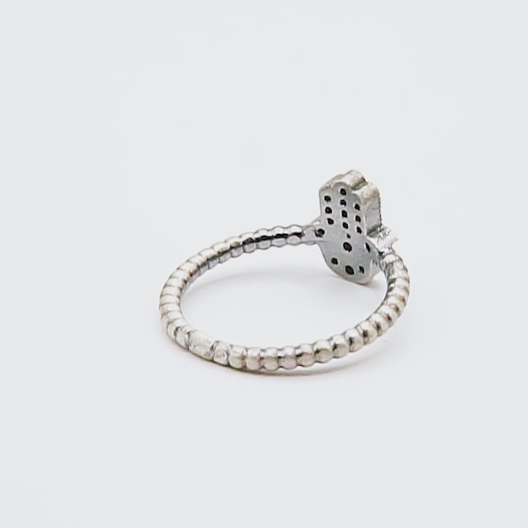 Anillo plata fátima mini