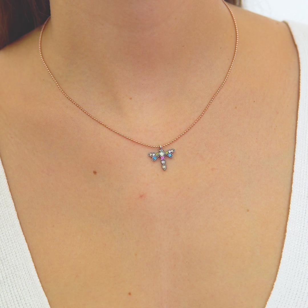 Colgante plata libélula mini