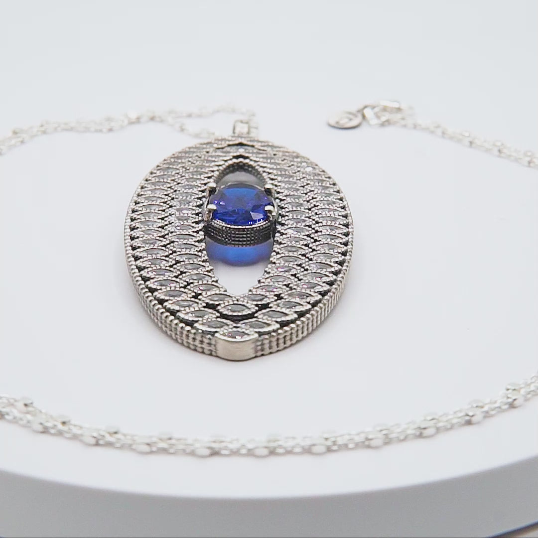 Colgante grande plata