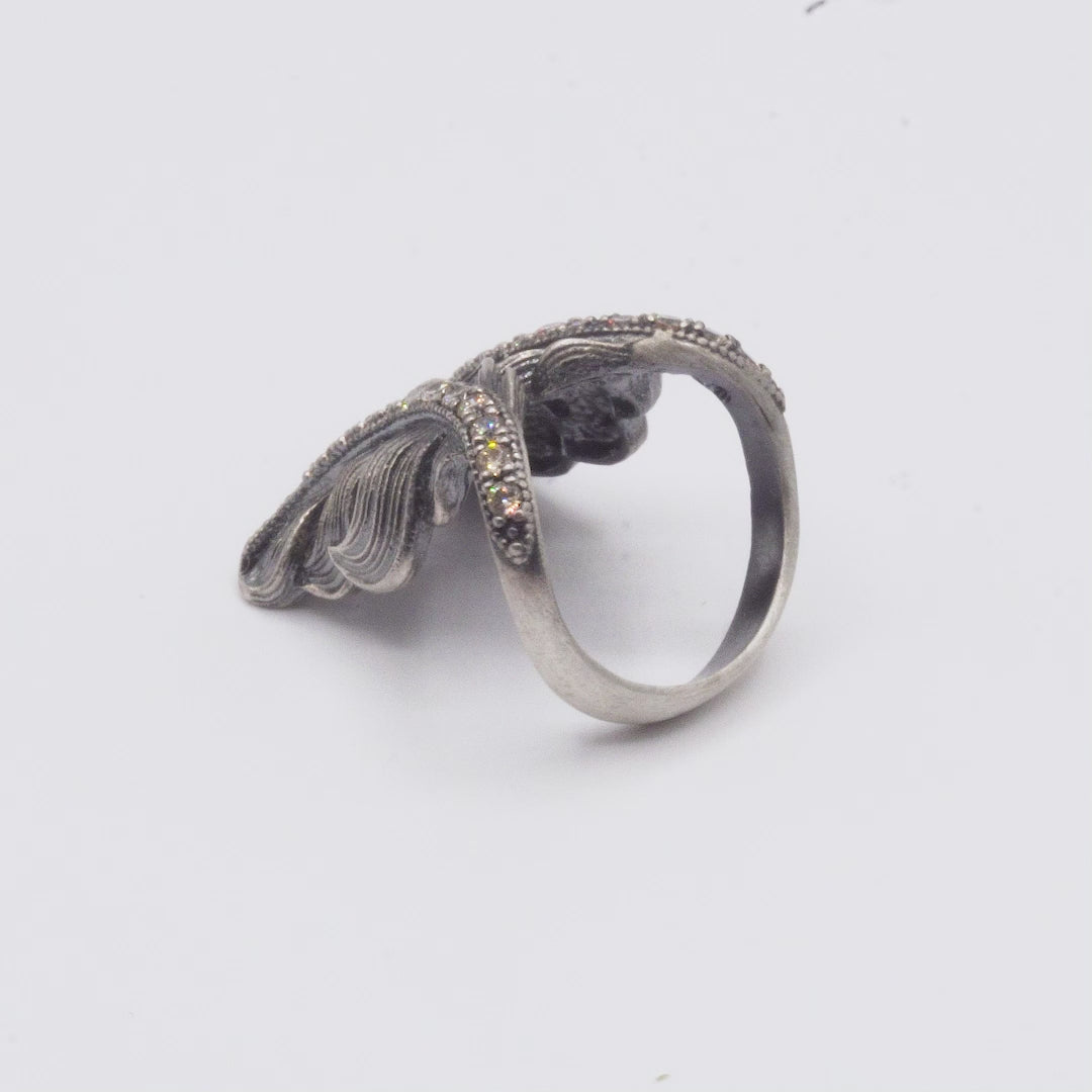 Anillo Plata Plumas