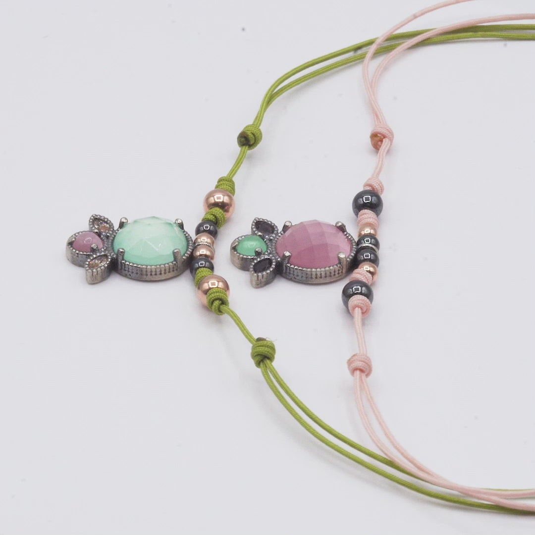 Colgante Plata Macramé