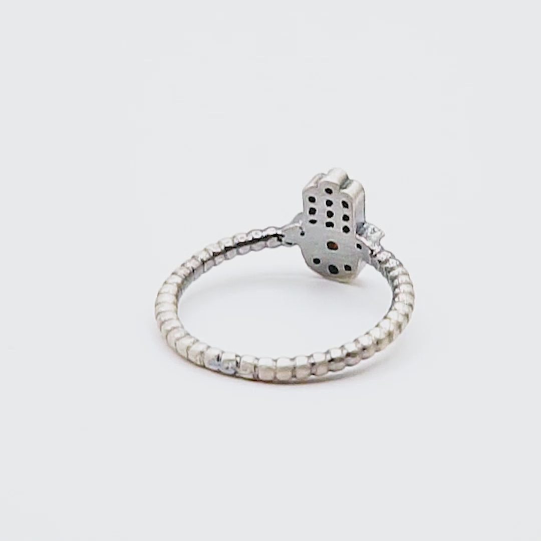 Anillo plata fátima mini