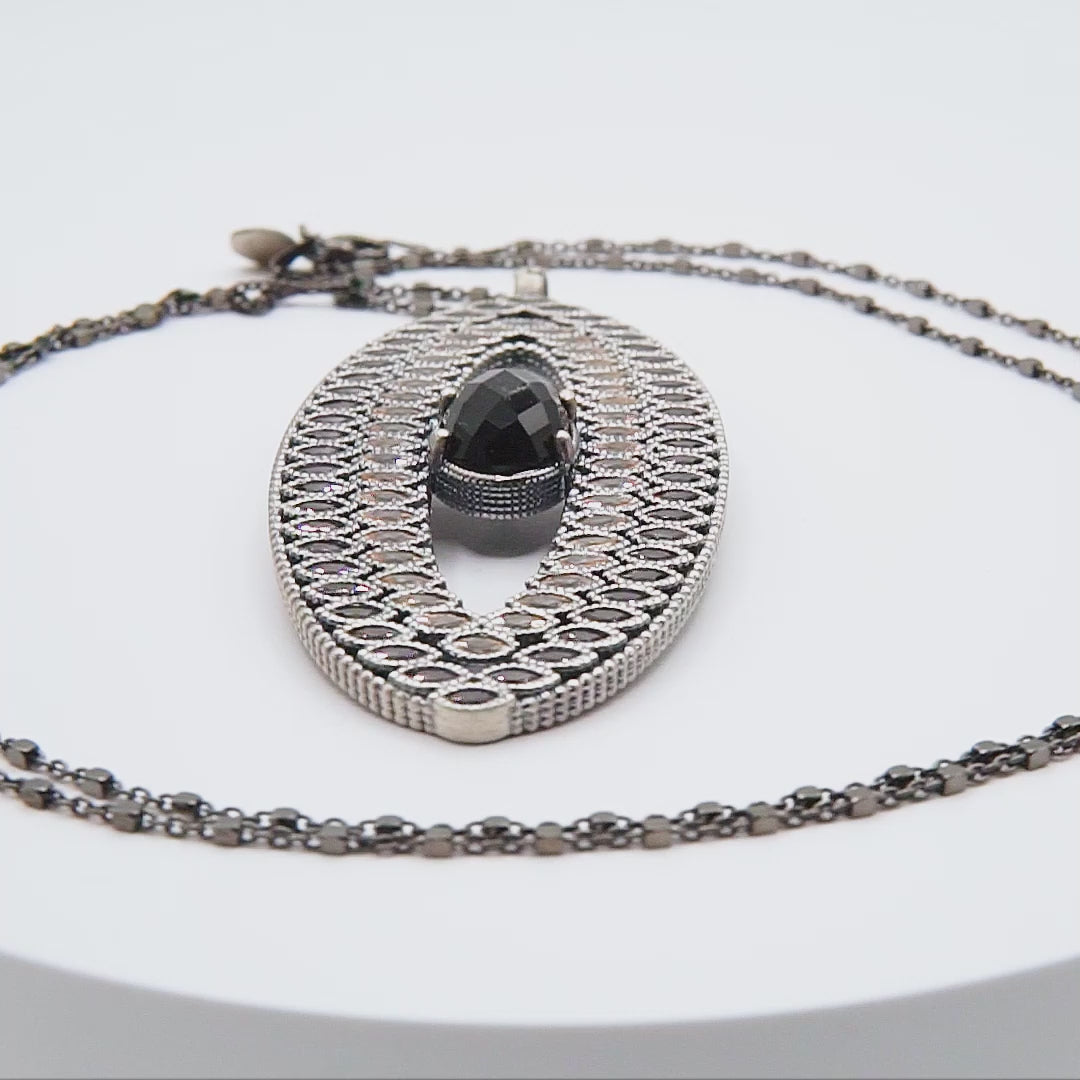 Colgante grande plata