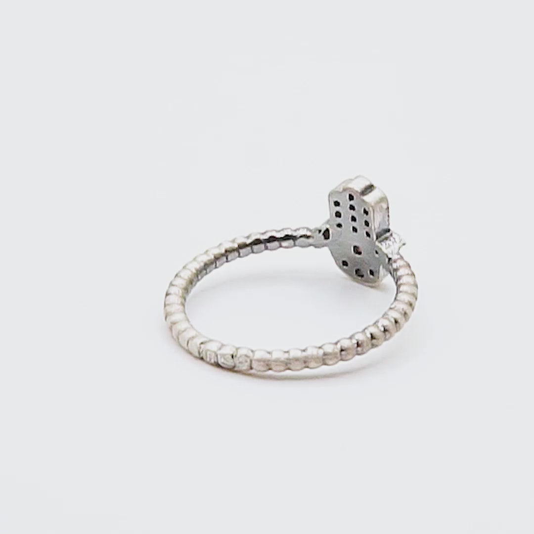 Anillo plata fátima mini