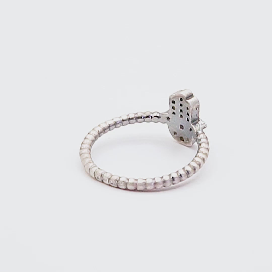 Anillo plata fátima mini