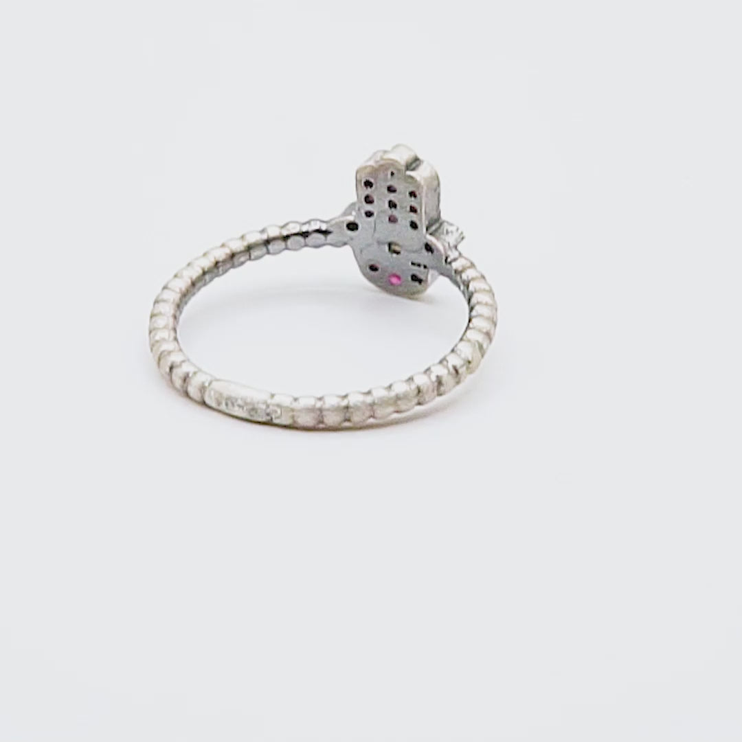Anillo plata fátima mini