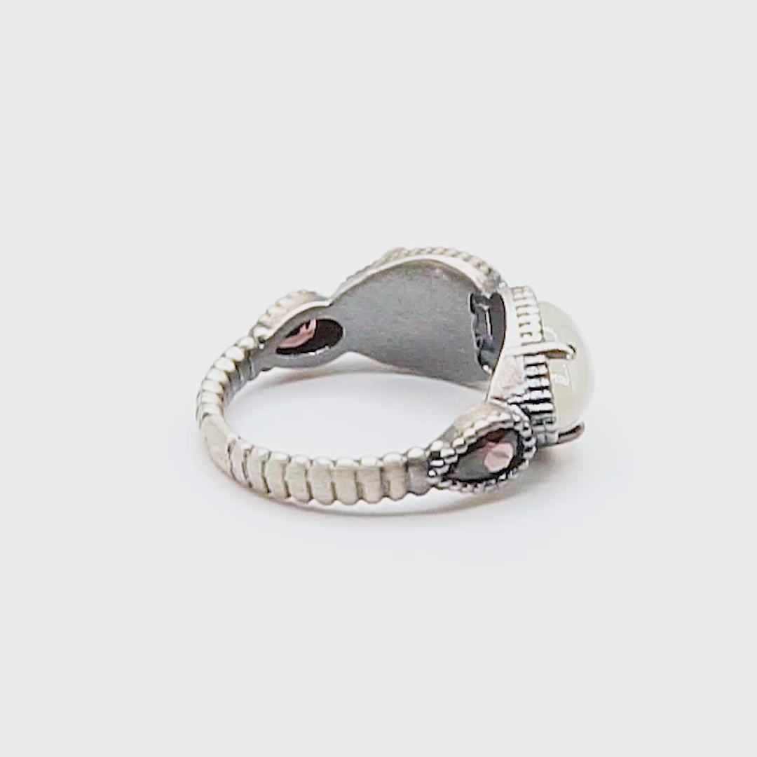 Anillo plata dos lágrimas