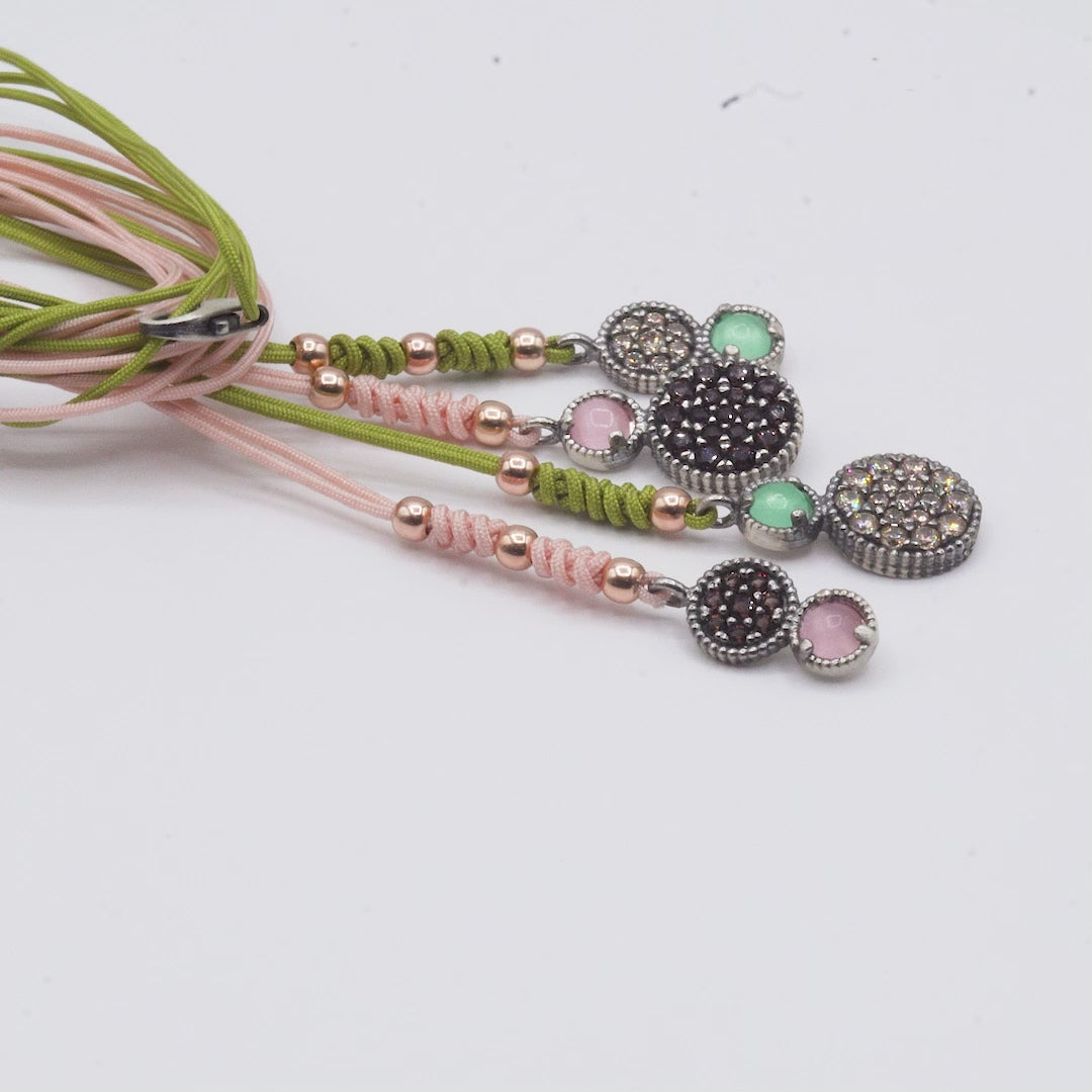 Colgante Plata Macramé